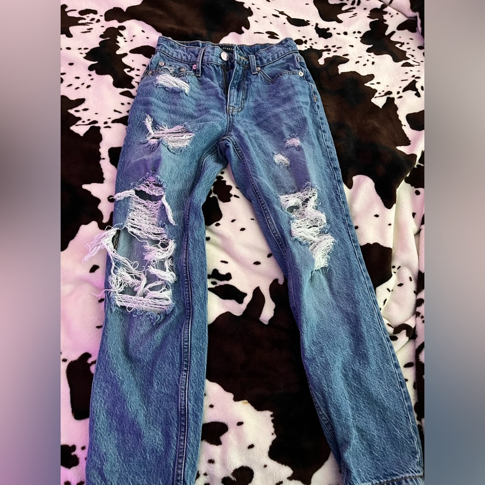 Aeropostale Ripped Mom Jeans